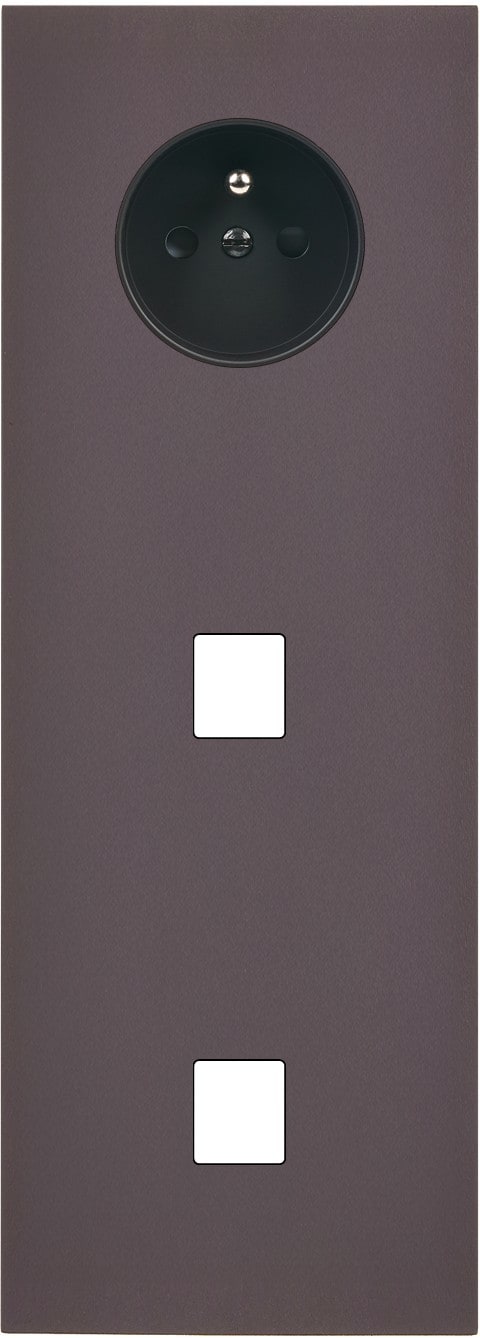 MODELEC - Façade Désir Anthracite Mat Triple Verticale PC M1 M1