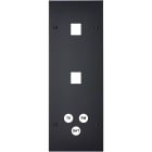 MODELEC - Façade Confidence Laiton Noir Mat Triple Verticale M1 M1 C3 Vis