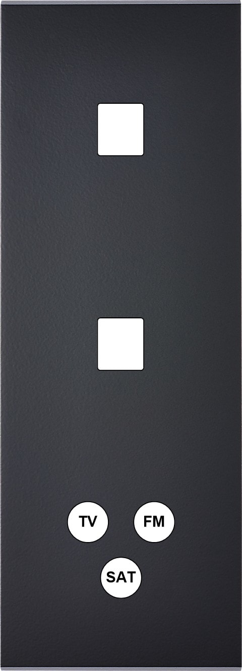 MODELEC - Façade Confidence Laiton Noir Mat Triple Verticale M1 M1 C3