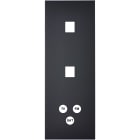 MODELEC - Façade Confidence Laiton Noir Mat Triple Verticale M1 M1 C3