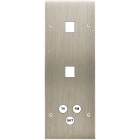 MODELEC - Façade Confidence Laiton Acier Brosse Triple Verticale M1 M1 C3 Vis