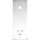 MODELEC - Façade Confidence Laiton Chrome Triple Verticale M1 M1 C3