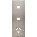 MODELEC - Façade Confidence Laiton Nickel Satine Triple Verticale M1 M1 C3 Vis