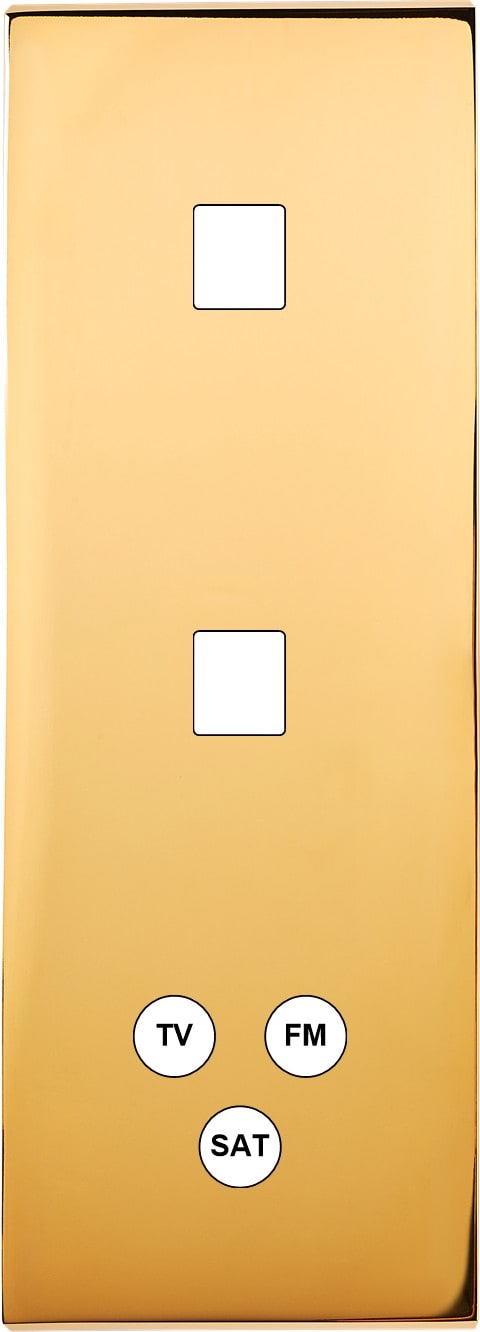 MODELEC - Façade Confidence Laiton Or Miroir Triple Verticale M1 M1 C3