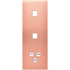 MODELEC - Façade Confidence Laiton Cuivre Satine Triple Verticale M1 M1 C3 Vis