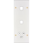 MODELEC - Façade Confidence Laiton Blanc Email Triple Verticale M1 M1 C3 Vis