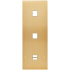 MODELEC - Façade Confidence Laiton Brosse Triple Verticale M1 M1 U1 Vis