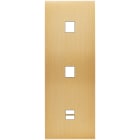 MODELEC - Façade Confidence Laiton Brosse Triple Verticale M1 M1 U1