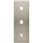MODELEC - Façade Confidence Laiton Acier Brosse Triple Verticale M1 M1 U1 Vis