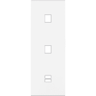 MODELEC - Façade Confidence Laiton Blanc Mat Triple Verticale M1 M1 U1