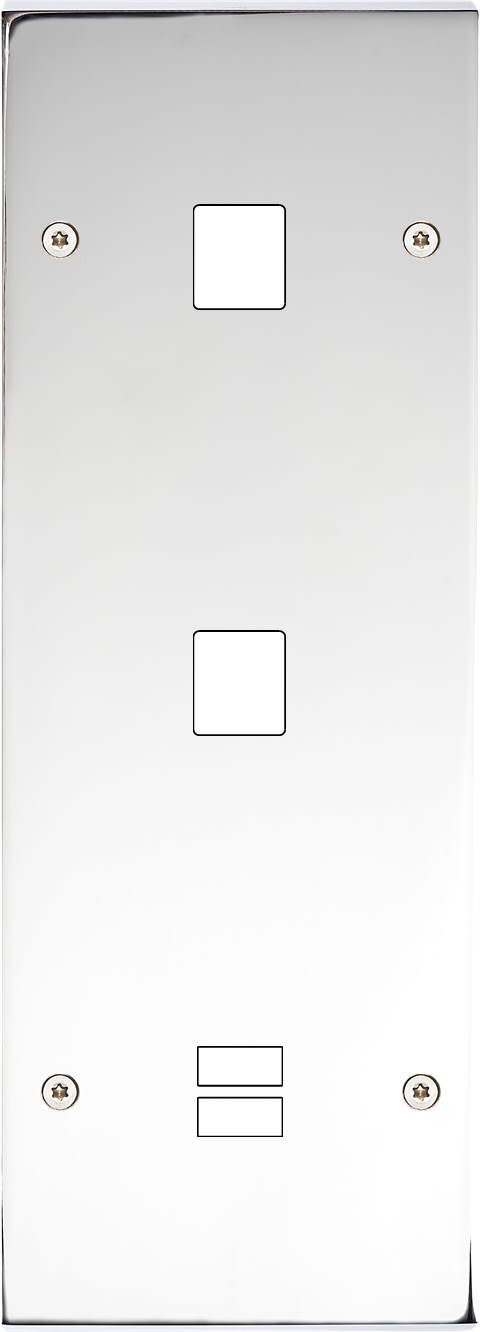 MODELEC - Façade Confidence Laiton Chrome Triple Verticale M1 M1 U1 Vis