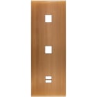 MODELEC - Façade Confidence Laiton Vieux Bronze Triple Verticale M1 M1 U1