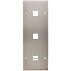 MODELEC - Façade Confidence Laiton Nickel Satine Triple Verticale M1 M1 U1 Vis