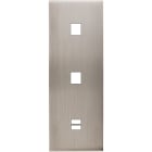 MODELEC - Façade Confidence Laiton Nickel Satine Triple Verticale M1 M1 U1