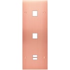 MODELEC - Façade Confidence Laiton Cuivre Satine Triple Verticale M1 M1 U1 Vis