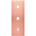 MODELEC - Façade Confidence Laiton Cuivre Satine Triple Verticale M1 M1 U1