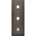 MODELEC - Façade "M" Laiton Canonfusil Triple Verti 1 Media 1 Media 1 Chargeur USB Sansvis