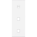 MODELEC - Façade Confidence Laiton Blanc Mat Triple Verticale U1 M1 M1