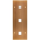 MODELEC - Façade Confidence Laiton Vieux Bronze Triple Verticale U1 M1 M1 Vis
