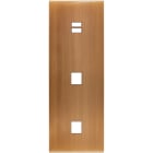 MODELEC - Façade Confidence Laiton Vieux Bronze Triple Verticale U1 M1 M1