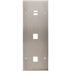 MODELEC - Façade Confidence Laiton Nickel Satine Triple Verticale U1 M1 M1 Vis