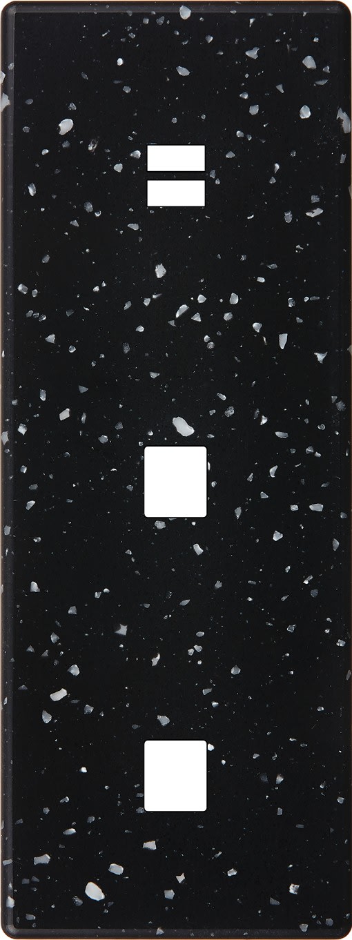 MODELEC - Façade Hitera Terrazzo Noir Triple Verticale M1 M1 U1