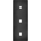 MODELEC - Façade "M" Acier Verni Triple Verticale 1 Chargeur USB 1 Media 1 Media magnétiq