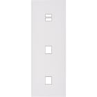 MODELEC - Façade Désir Blanc Mat Triple Verticale U1 M1 M1