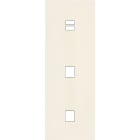 MODELEC - Façade Désir Ivoire Mat Triple Verticale U1 M1 M1