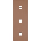 MODELEC - Façade Désir Moka Mat Triple Verticale U1 M1 M1