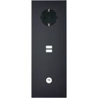 MODELEC - Façade Confidence Laiton Noir Mat Triple Verticale PCK U1 C1