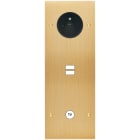 MODELEC - Façade Confidence Laiton Brosse Triple Verticale PC U1 C1 Vis