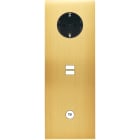 MODELEC - Façade Confidence Laiton Satine Triple Verticale PCK U1 C1