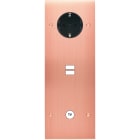 MODELEC - Façade Confidence Laiton Cuivre Satine Triple Verticale PCK U1 C1 Vis