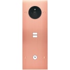 MODELEC - Façade Confidence Laiton Cuivre Satine Triple Verticale PC U1 C1 Vis