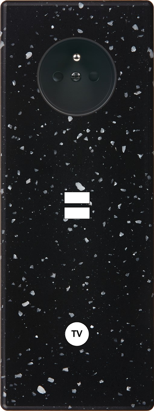 MODELEC - Façade Hitera Terrazzo Noir Triple Verticale PC U1 C1