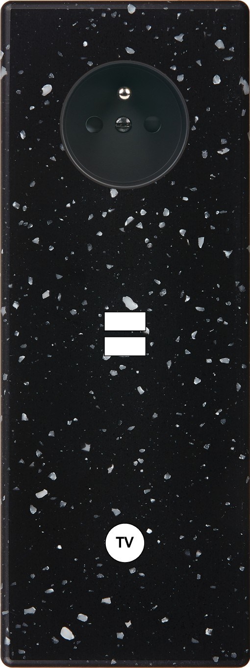 MODELEC - Façade Hitera Terrazzo Noir Triple Verticale PC U1 C1