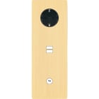 MODELEC - Façade M Laiton Brosse Triple Verti 1 Schuko 1 Chargeur USB 1 Prise Tv magnétiq