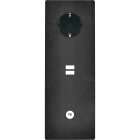 MODELEC - Façade M Acier-Ver Tripl Verti 1 Prise Schuko 1 Chargeur USB 1 Prise Tv magnétiq