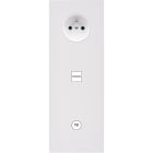 MODELEC - Façade Désir Blanc Mat Triple Verticale PC U1 C1
