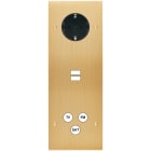 MODELEC - Façade Confidence Laiton Brosse Triple Verticale PCK U1 C3 Vis