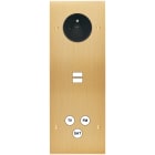 MODELEC - Façade Confidence Laiton Brosse Triple Verticale PC U1 C3 Vis