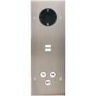 MODELEC - Façade Confidence Laiton Nickel Satine Triple Verticale PCK U1 C3 Vis