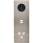 MODELEC - Façade Confidence Laiton Nickel Satine Triple Verticale PC U1 C3 Vis