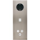 MODELEC - Façade Confidence Laiton Nickel Satine Triple Verticale PCK U1 C3