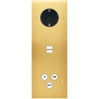 MODELEC - Façade Confidence Laiton Satine Triple Verticale PCK U1 C3 Vis