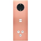 MODELEC - Façade Confidence Laiton Cuivre Satine Triple Verticale PCK U1 C3 Vis