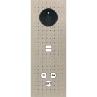 MODELEC - Façade Empreintes POINT Nickel Satiné Triple Verticale Prise de Courant U1 C3 M