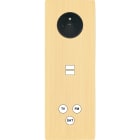 MODELEC - Façade "M" Laiton Brosse Triple Vert 1 Prise 1 Chargeur USB 1 Tv-Fm-Sat magnétiq