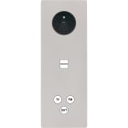 MODELEC - Façade "M" Nickel Sable Triple Verti 1 Prise 1 Chargeur USB 1 Tv-Fm-Sat magnétiq